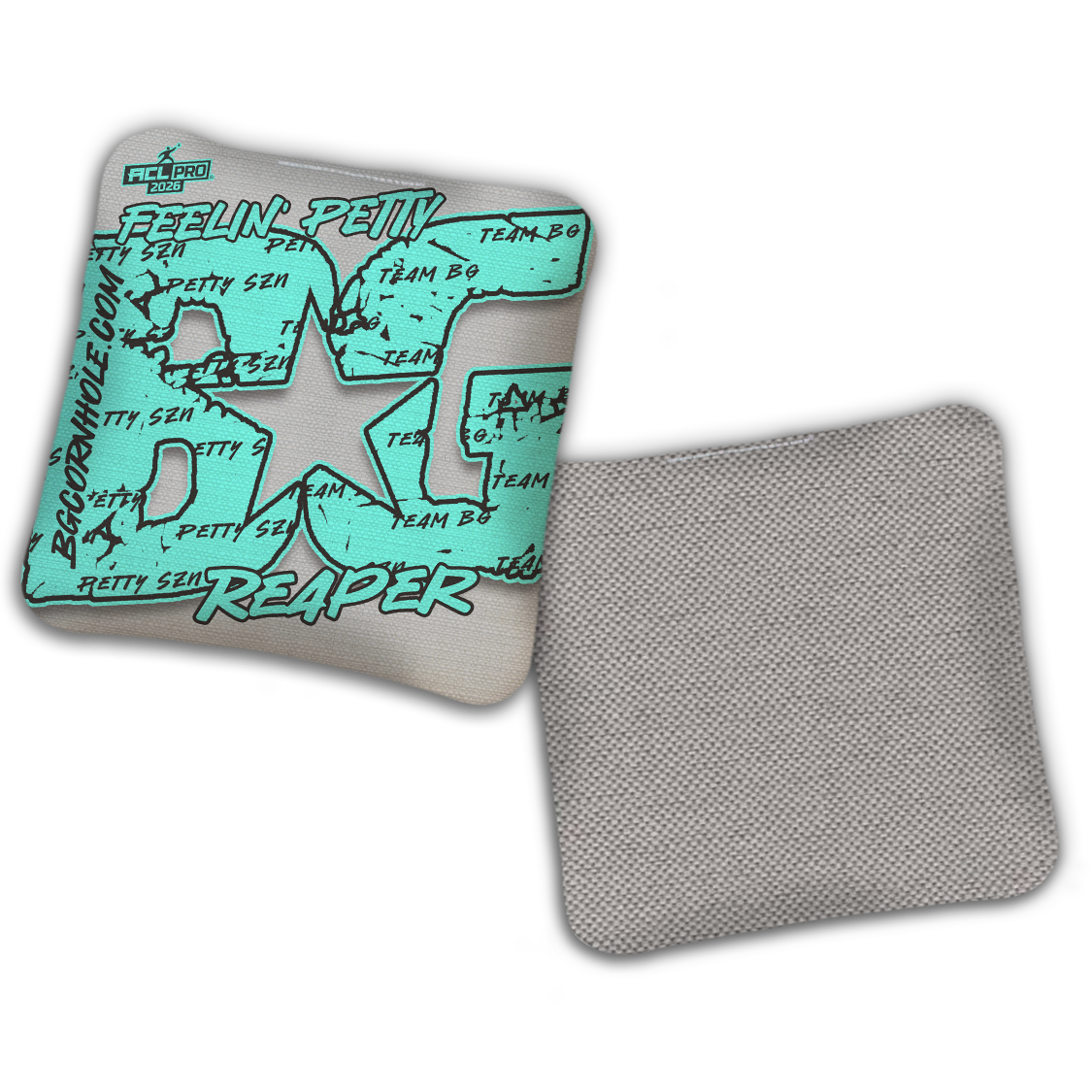 2026 BG Reaper "Feelin' Petty" - ACL Pro Stamped Cornhole Bags - SET OF 4 BAGS