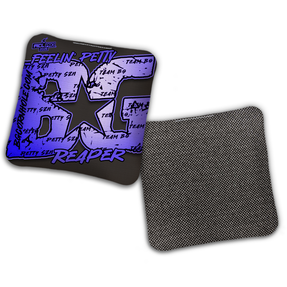 2026 BG Reaper "Feelin' Petty" - ACL Pro Stamped Cornhole Bags - SET OF 4 BAGS