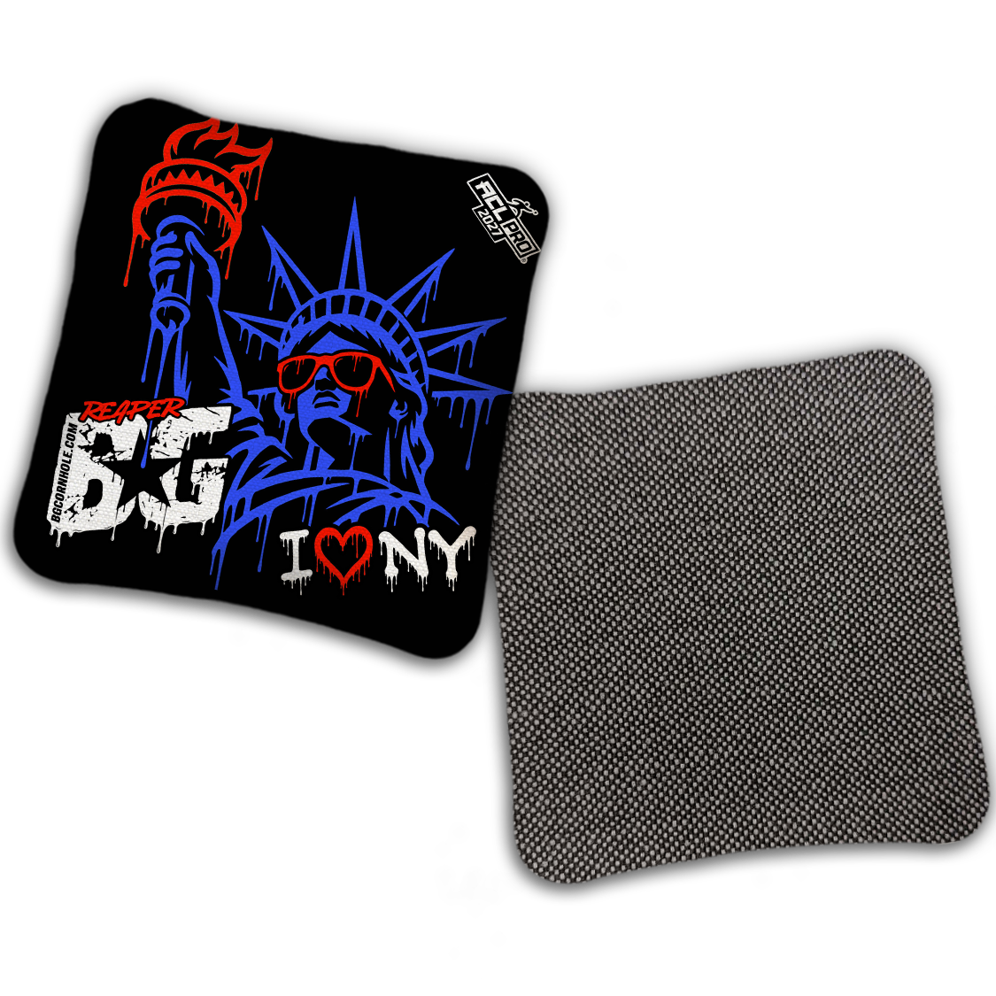 2027 BG Multiple Bag Models "I Heart NY" - ACL Pro Stamped Cornhole Bags - SET OF 4 BAGS