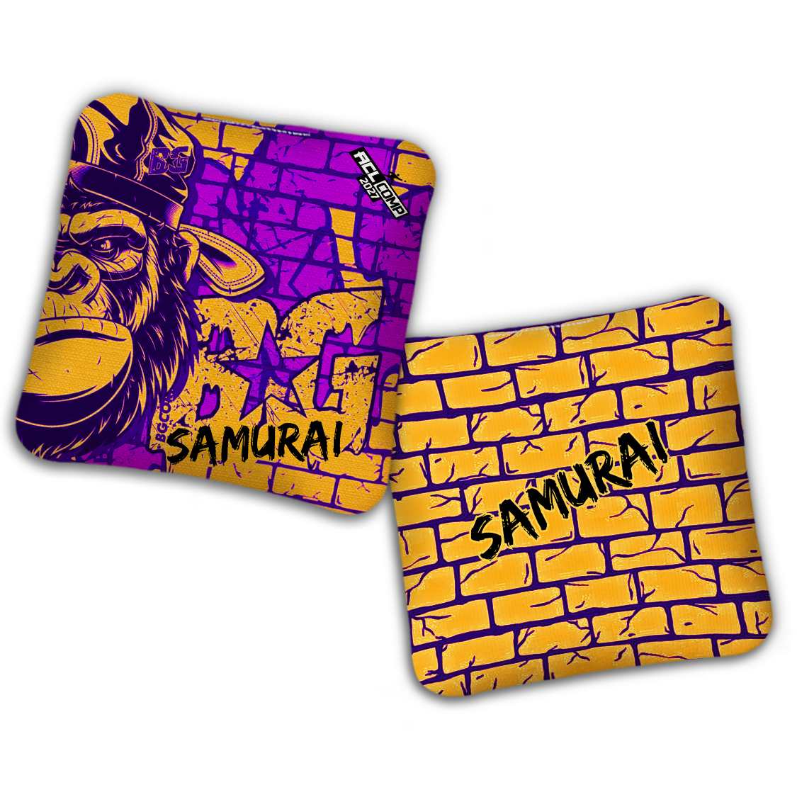 2027 BG Multiple Bag Models - "CONCRETE JUNGLE" - ACL Comp Stamped Cornhole Bags - SET OF 4 BAGS