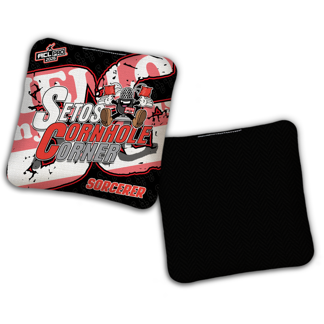 2026 BG Multiple Bag Models - "Setos Cornhole Corner” Collab - ACL Pro Stamped Cornhole Bags - SET OF 4 BAGS