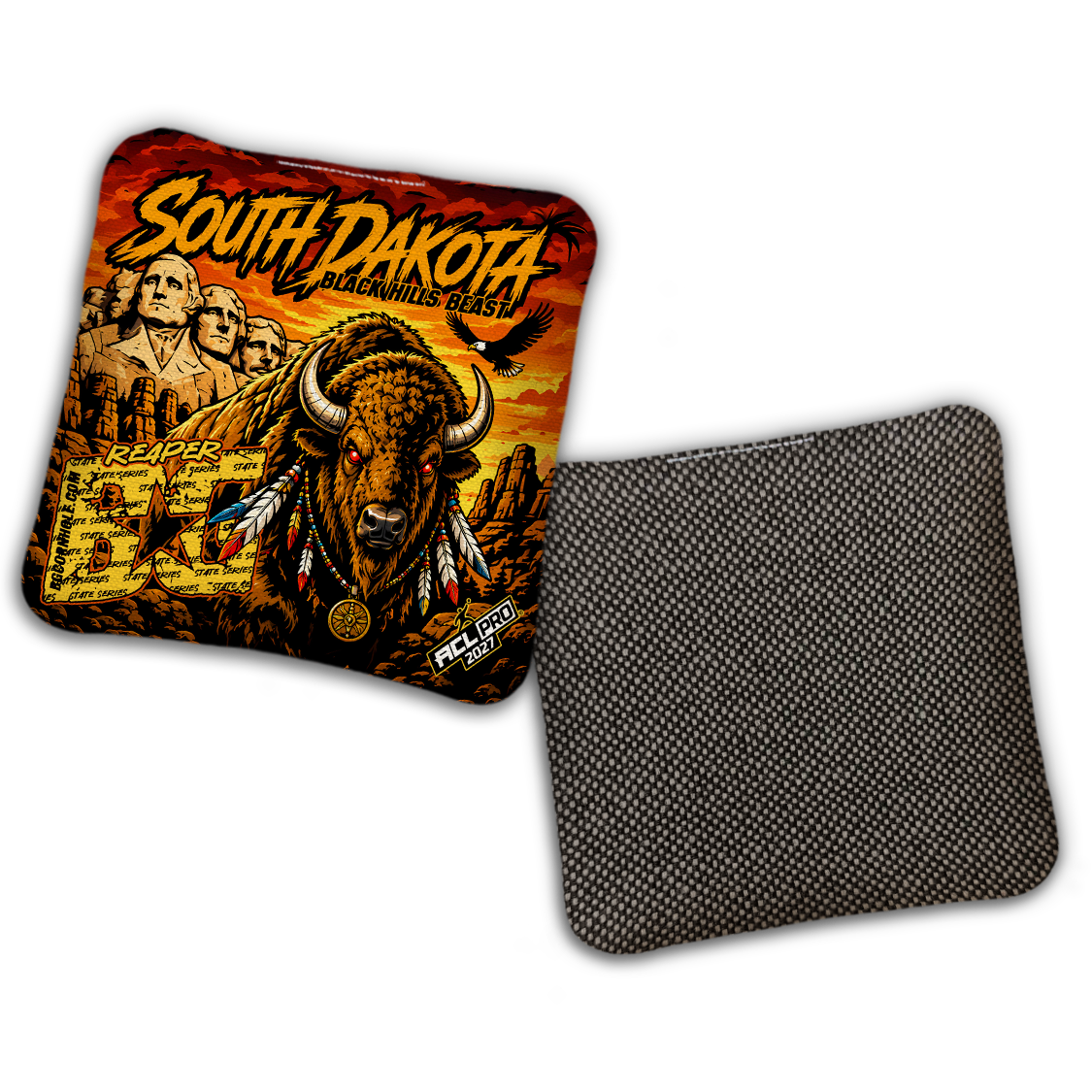 2027 BG Multiple Bag Models "BLACK HILL BEAST - ACL Pro Stamped Cornhole Bags - SET OF 4 BAGS