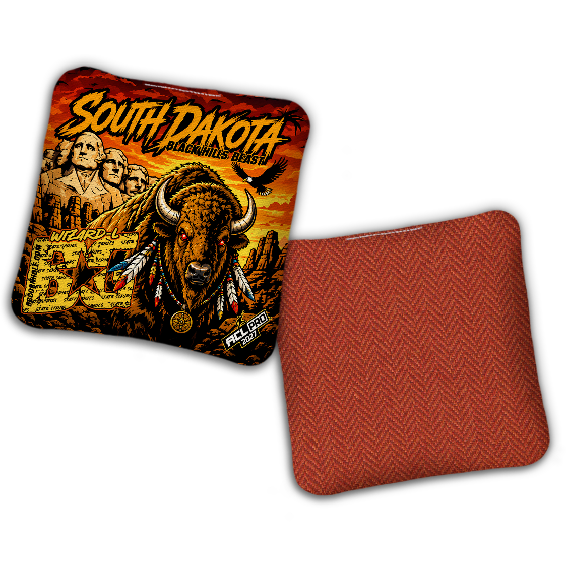 2027 BG Multiple Bag Models "BLACK HILL BEAST - ACL Pro Stamped Cornhole Bags - SET OF 4 BAGS
