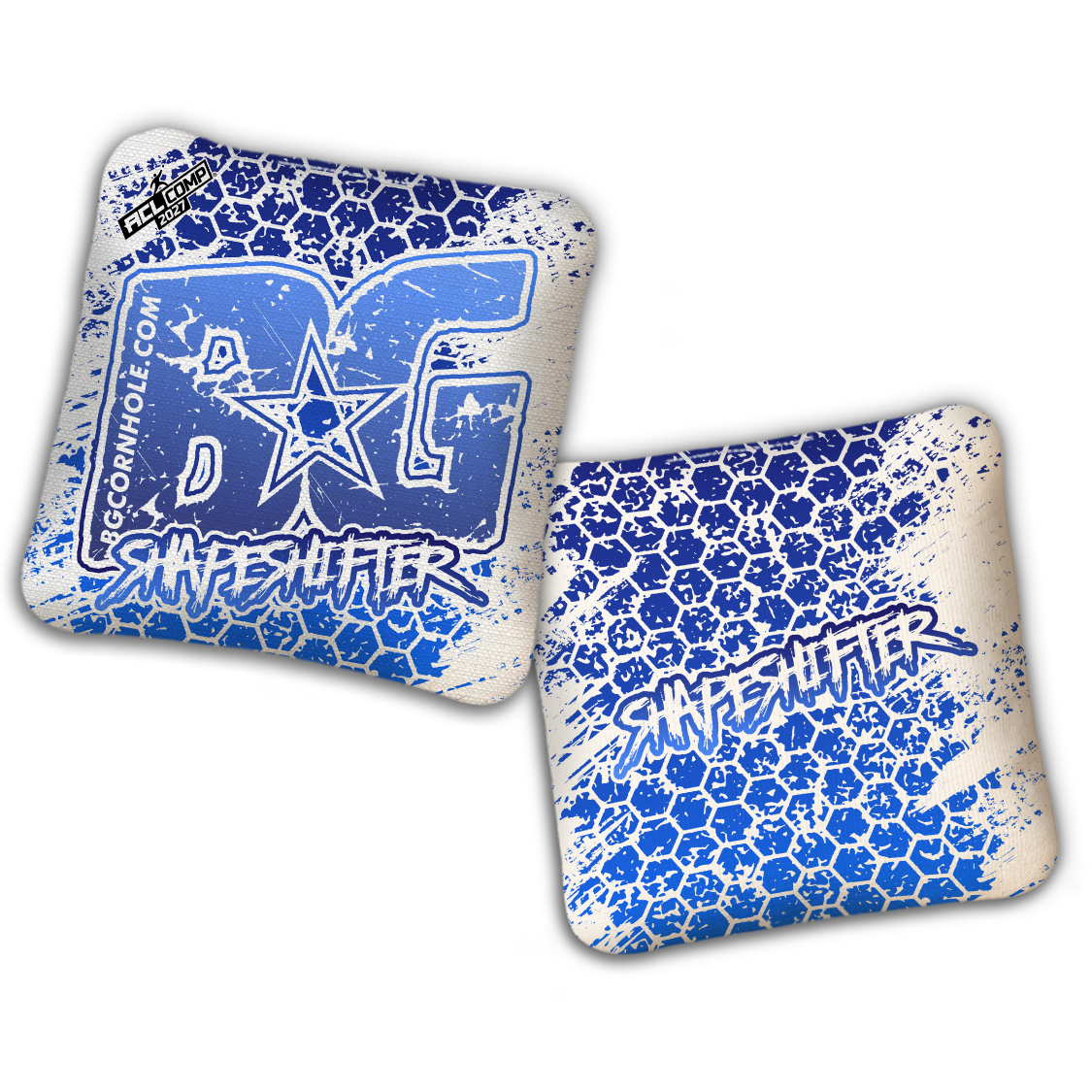 2027 BG Multiple Bag Models - "HEXED HIVE" - ACL Comp Stamped Cornhole Bags - SET OF 4 BAGS