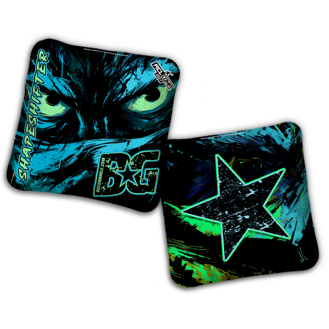 2027 BG Multiple Bag Models - "SHADOWED" - ACL Comp Stamped Cornhole Bags - SET OF 4 BAGS