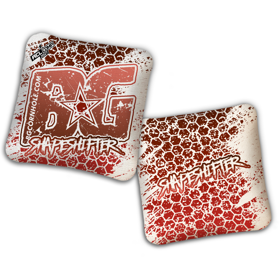 2027 BG Multiple Bag Models - "HEXED HIVE" - ACL Comp Stamped Cornhole Bags - SET OF 4 BAGS