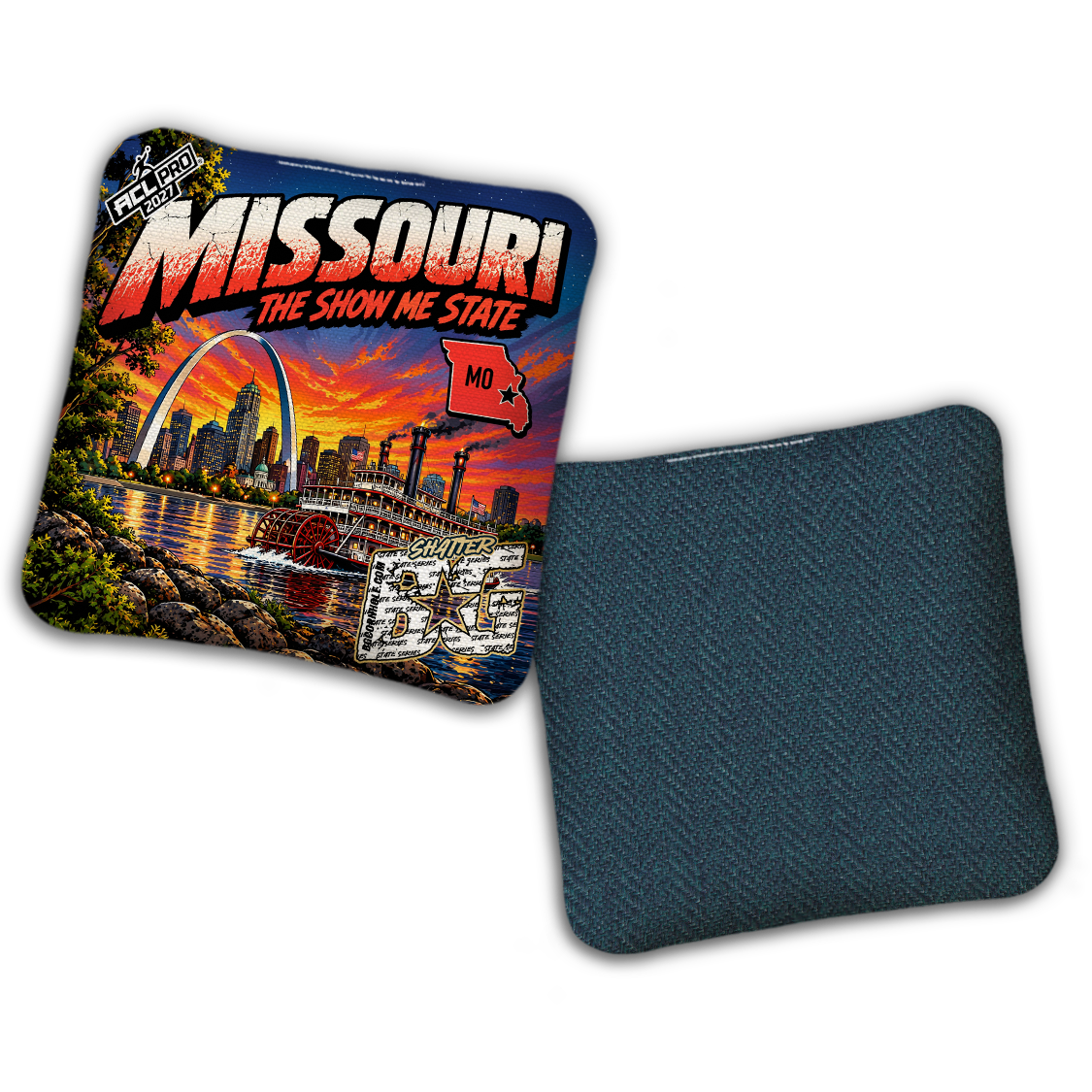 2027 BG Multiple Bag Models "Missouri The Show Me State" - ACL Pro Stamped Cornhole Bags