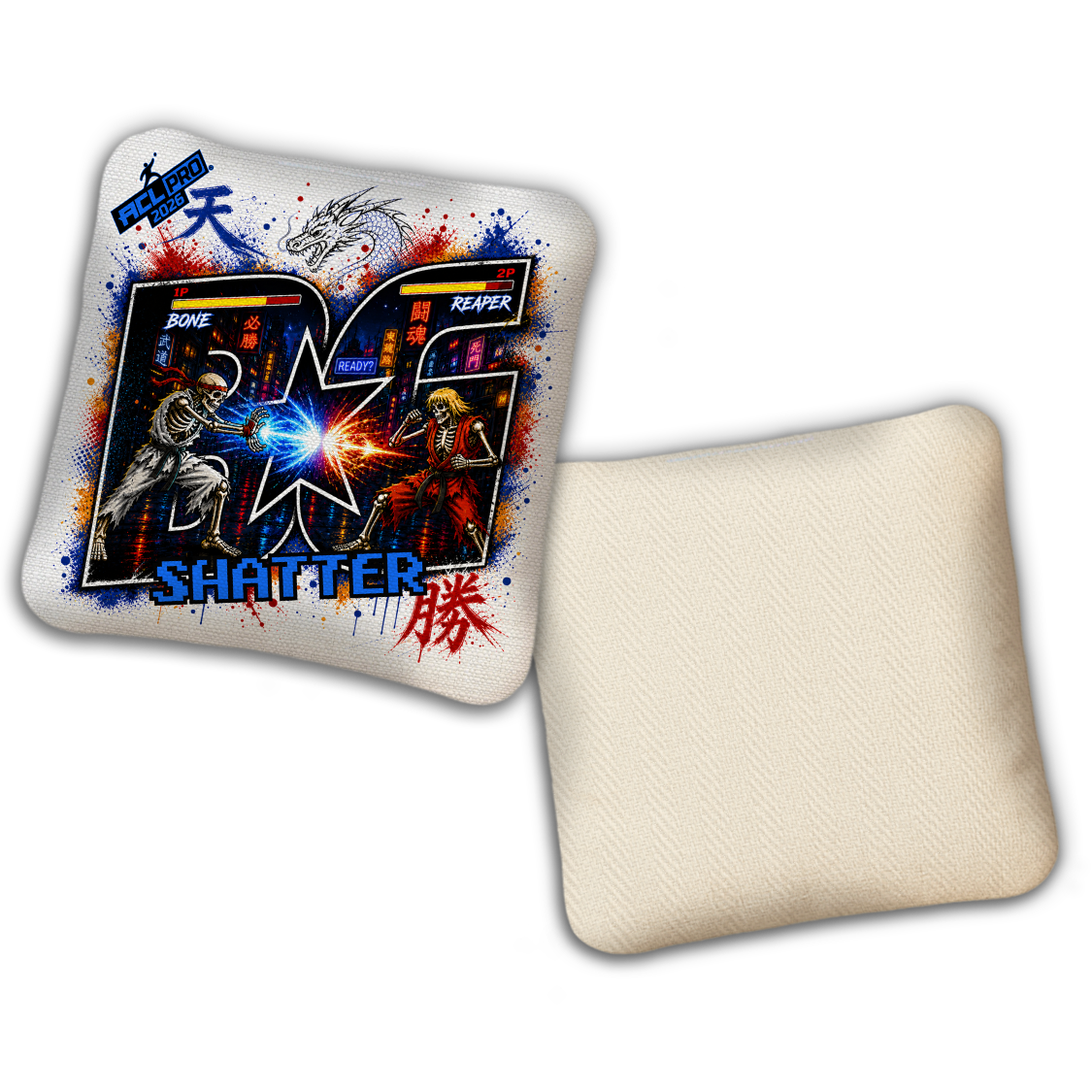 2026 BG Multiple Bag Models "Retro Games" - ACL Pro Stamped Cornhole Bags - SET OF 4 BAGS