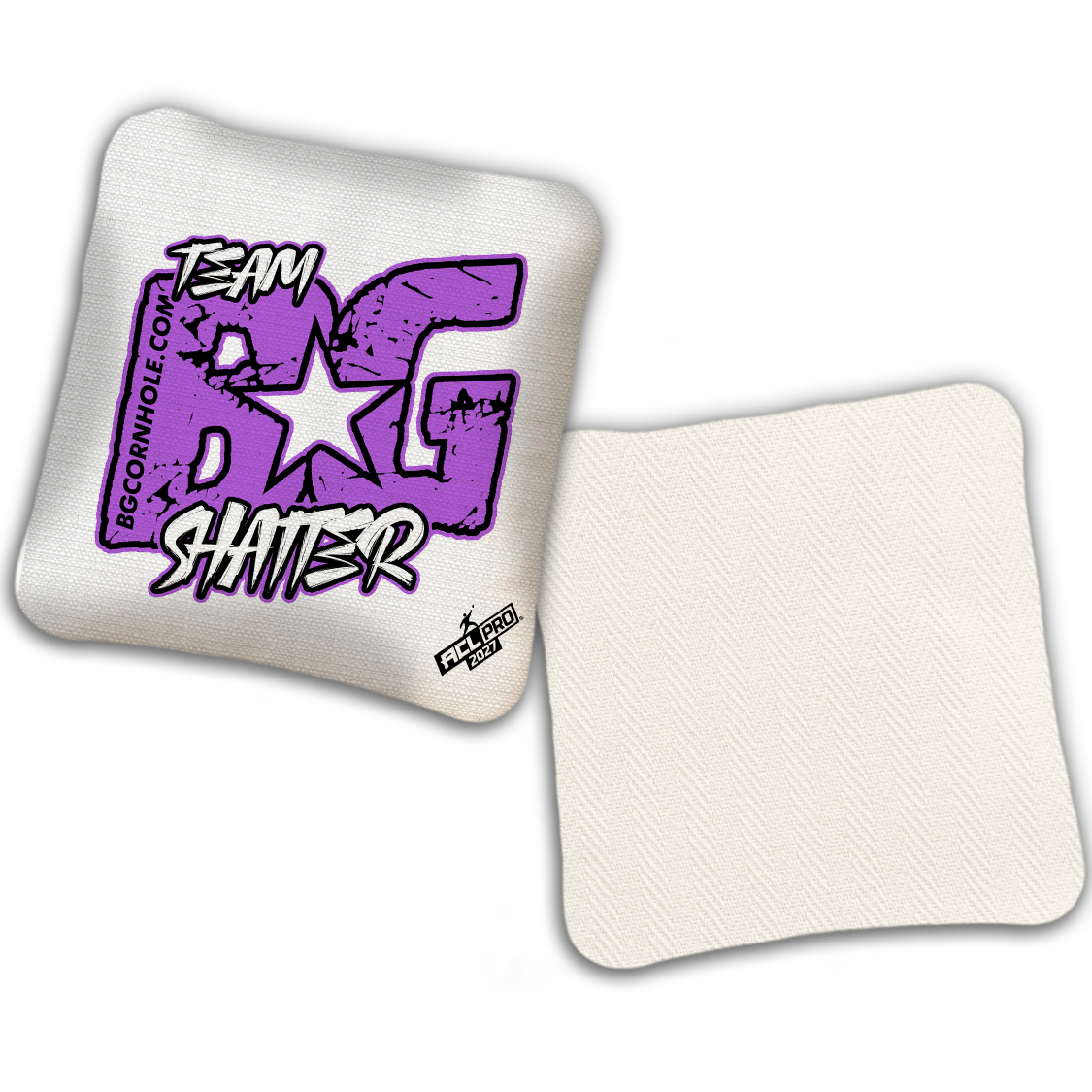 2027 BG Multiple Bag Models "SHATTER ESPN THROWBACK COLORMATCH" - ACL Pro Stamped Cornhole Bags - SET OF 4 BAGS