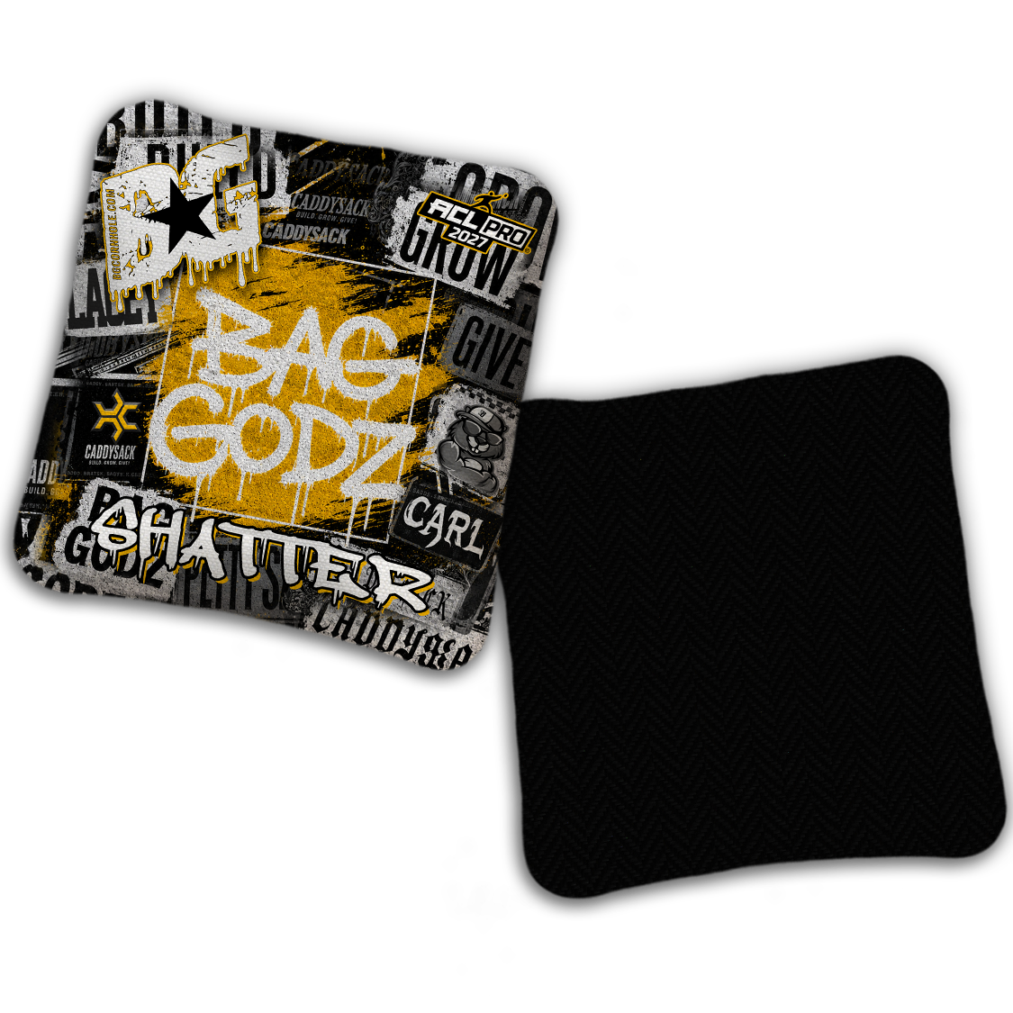 2027 Multiple Bag Models  "CaddySack Street Art” Collab - ACL Pro Stamped Cornhole Bags - SET OF 4 BAGS