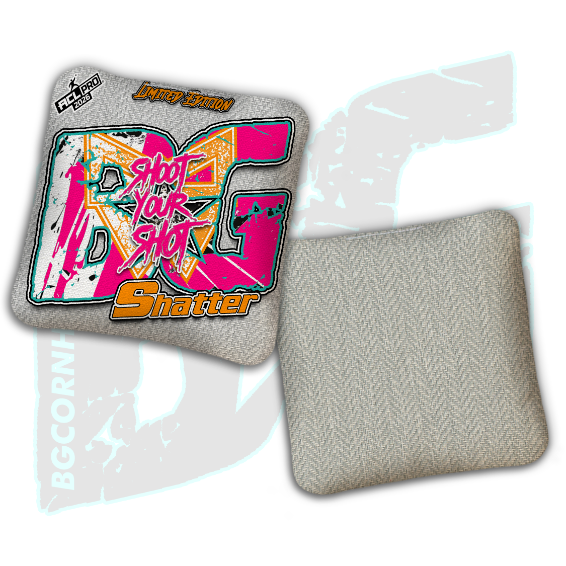 2026 Multiple Bag Models "Shoot Your Shot Tropics” Collab - ACL Pro Stamped Cornhole Bags - SET OF 4 BAGS