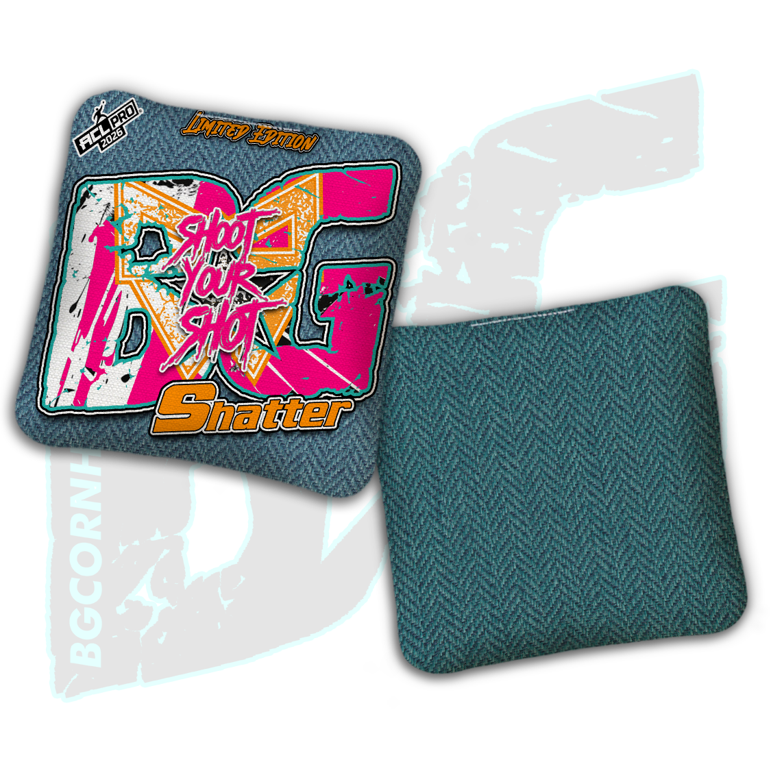 2026 Multiple Bag Models "Shoot Your Shot Tropics” Collab - ACL Pro Stamped Cornhole Bags - SET OF 4 BAGS