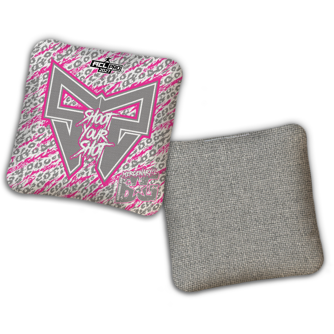 2026 BG Multiple Bag Models "Shoot Your Shot” Collab - ACL Pro Stamped Cornhole Bags - SET OF 4 BAGS