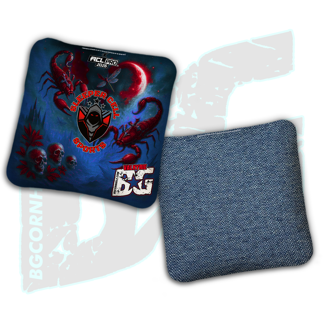 2026 BG Multiple Bag Models "Sleeper Cell Sports” Collab - ACL Pro Stamped Cornhole Bags - SET OF 4 BAGS