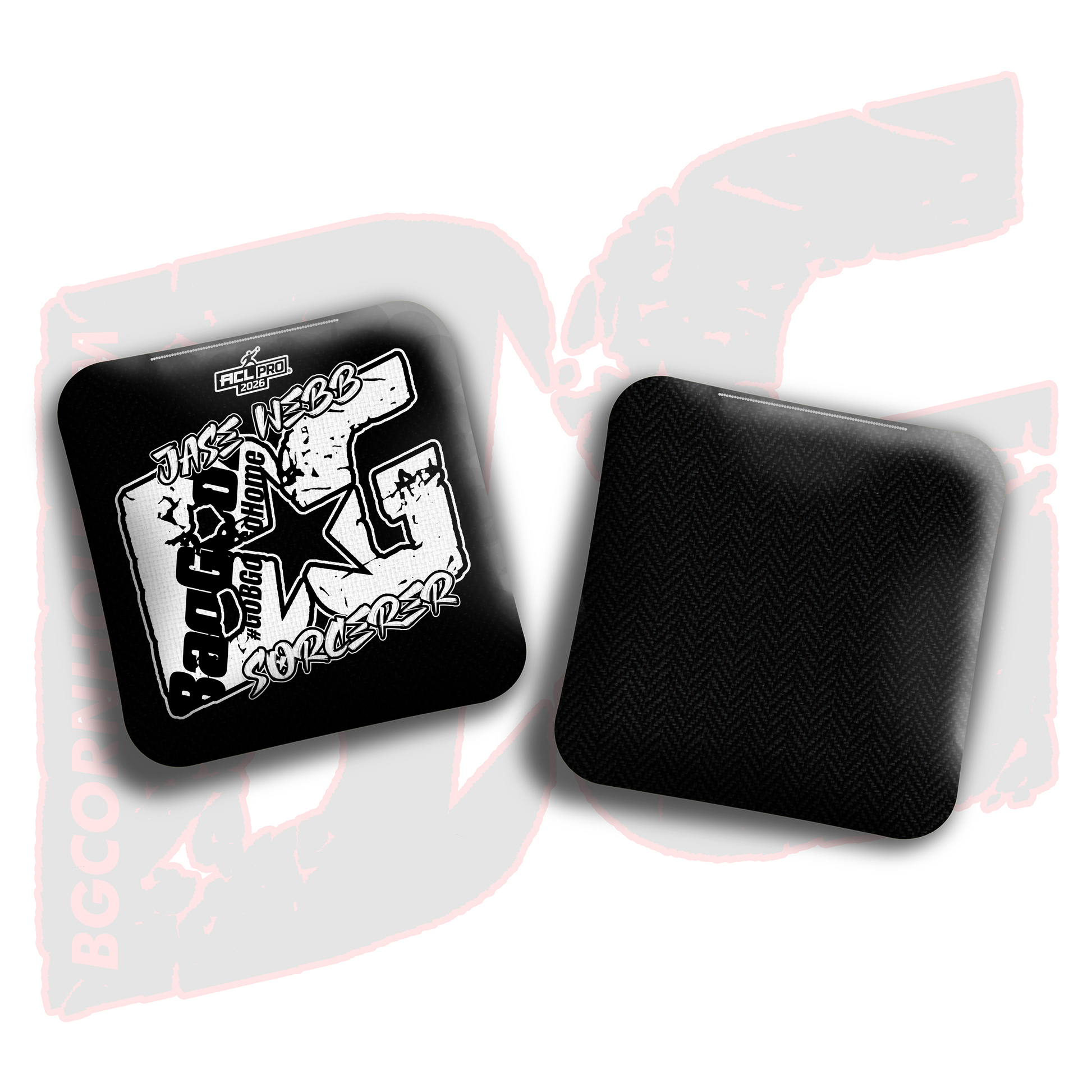 2026 BG Multiple Bag Models  - "Jase Webb” - ACL Pro Stamped Cornhole Bags - SET OF 4 BAGS