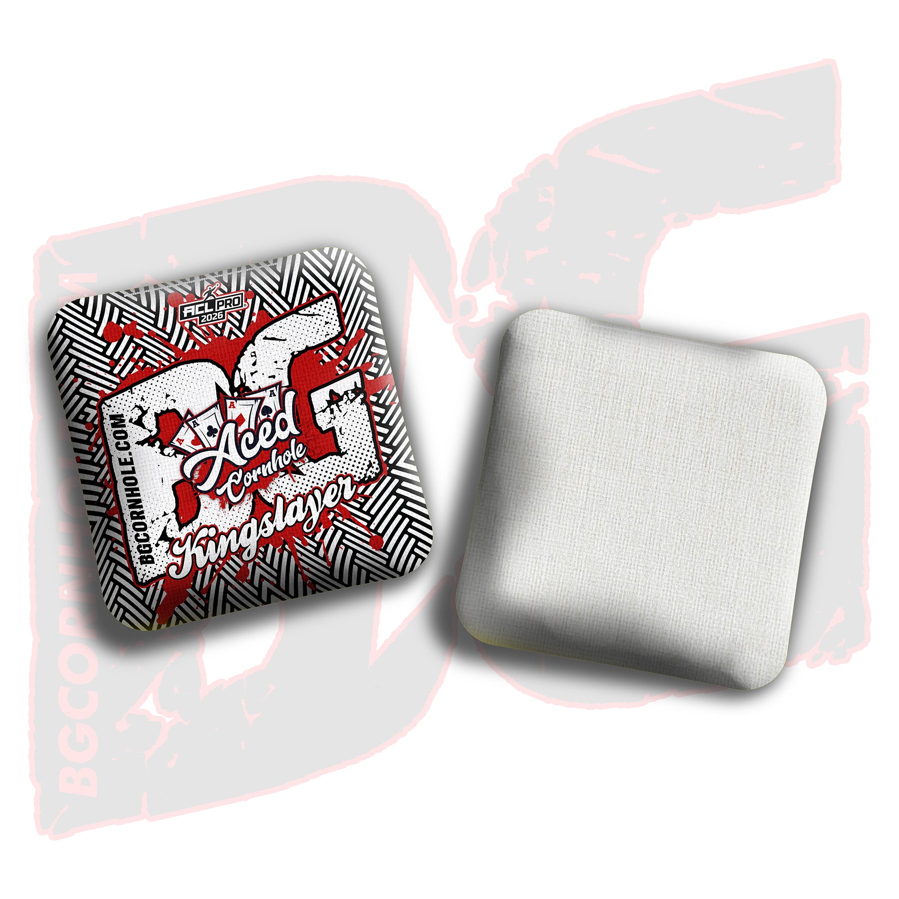 2026 BG Multiple Bag Models - "Aced Cornhole” Collab - ACL Pro Stamped Cornhole Bags - SET OF 4 BAGS