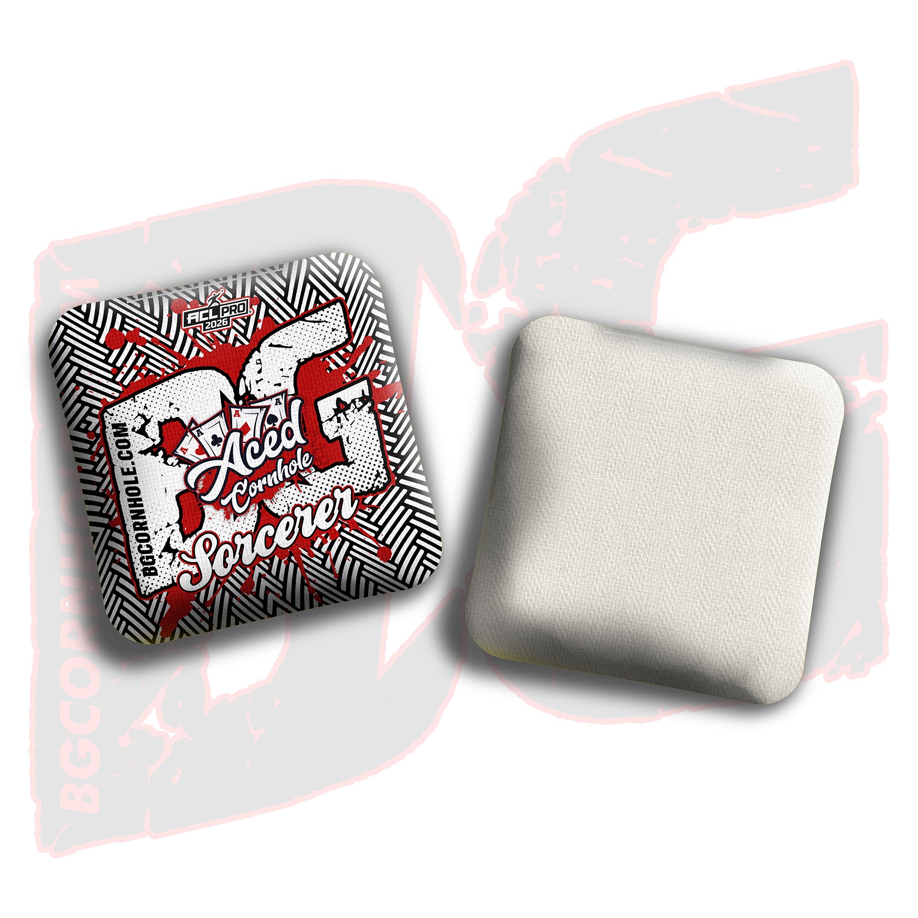 2026 BG Multiple Bag Models - "Aced Cornhole” Collab - ACL Pro Stamped Cornhole Bags - SET OF 4 BAGS