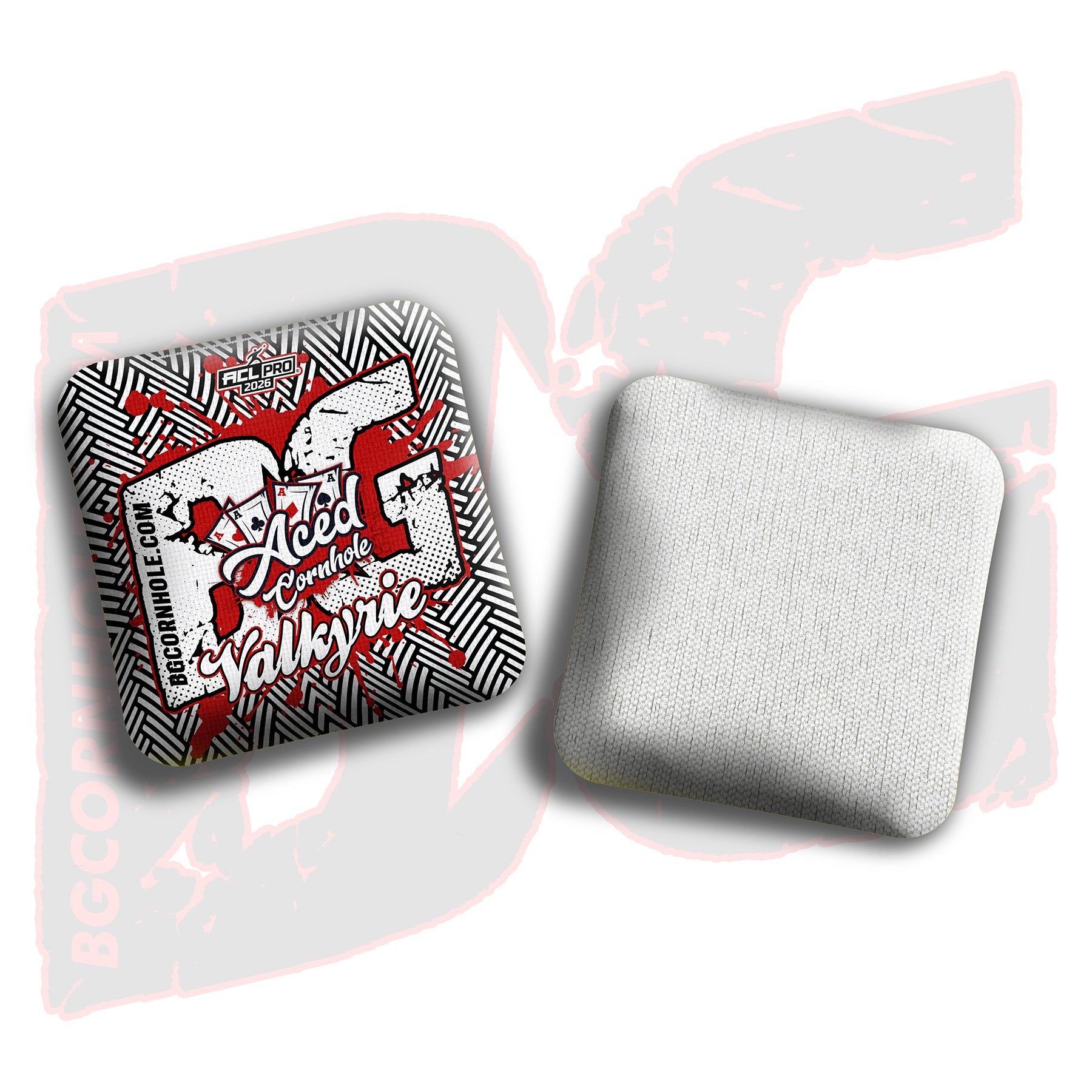 2026 BG Multiple Bag Models - "Aced Cornhole” Collab - ACL Pro Stamped Cornhole Bags - SET OF 4 BAGS