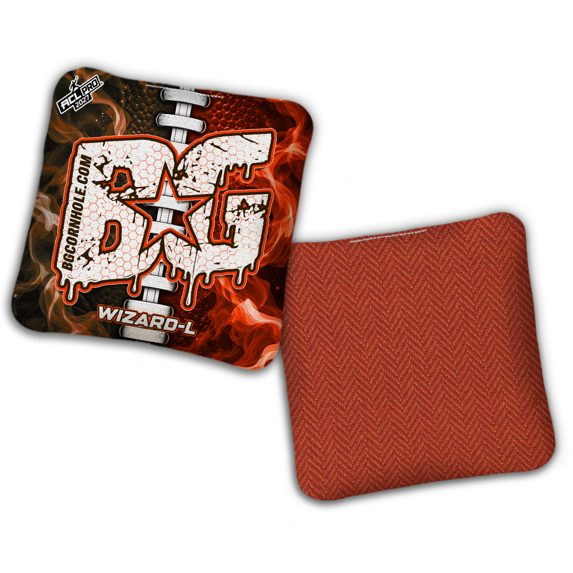 2027 BG Multiple Bag Models "Cleveland Split Lace" - ACL Pro Stamped Cornhole Bags
