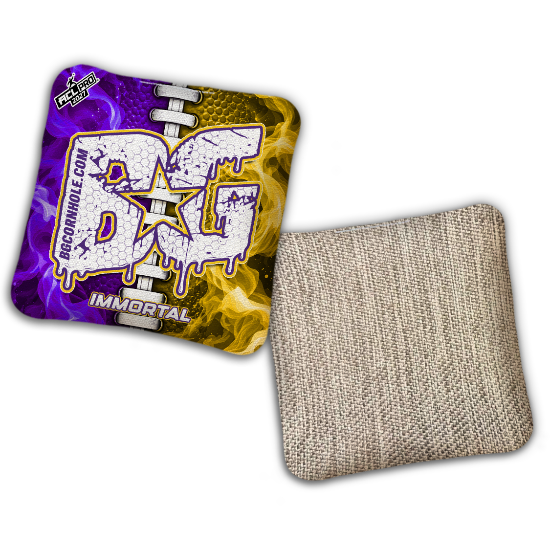 2027 BG Multiple Bag Models "Louisiana Split Lace" - ACL Pro Stamped Cornhole Bags