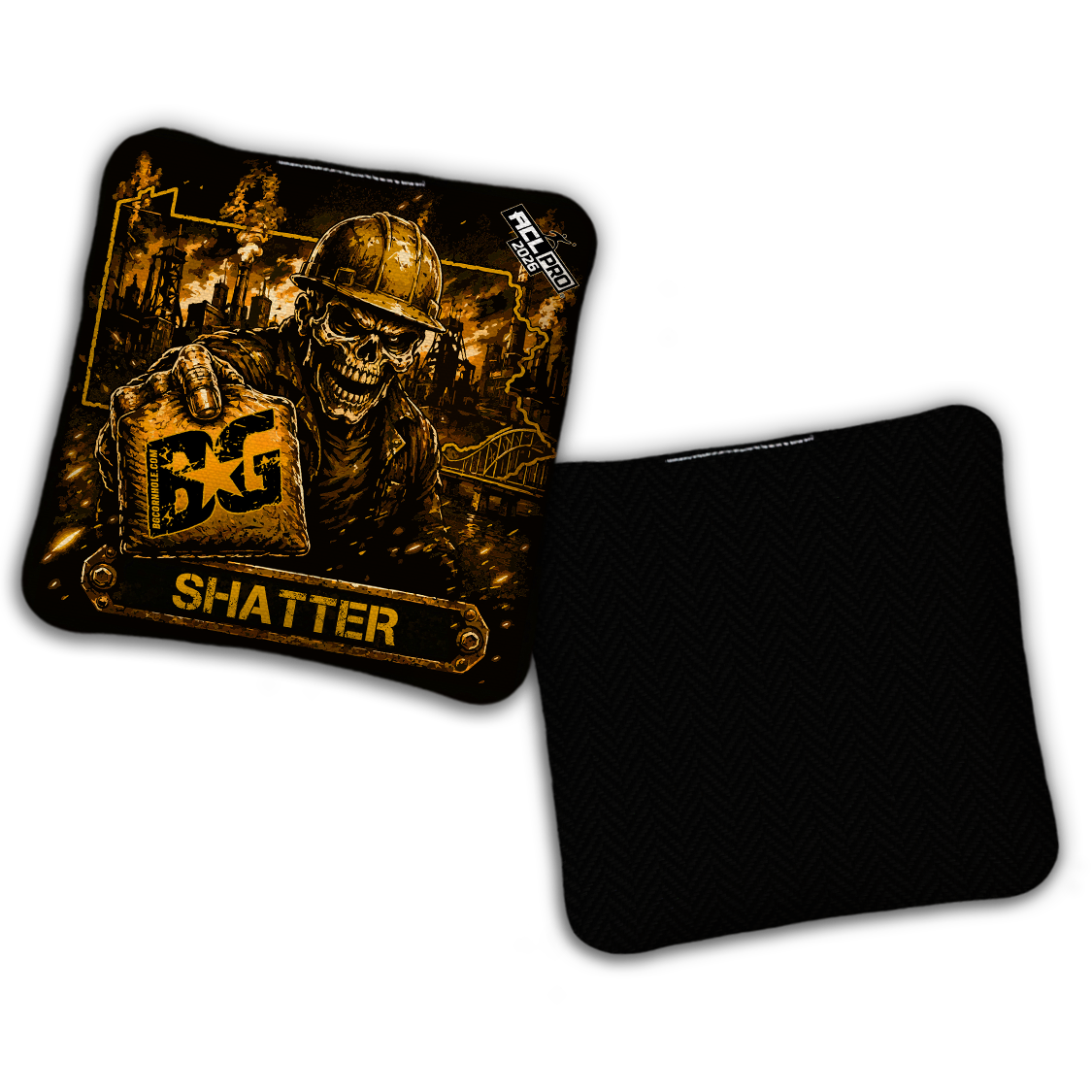 2026 BG Multiple Bag Models "Steel City Savage" - ACL Pro Stamped Cornhole Bags - SET OF 4 BAGS