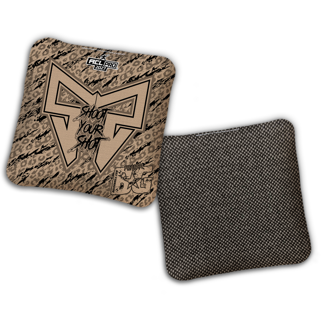 2027 BG Multiple Bag Models "Shoot Your Shot” Collab - ACL Pro Stamped Cornhole Bags - SET OF 4 BAGS