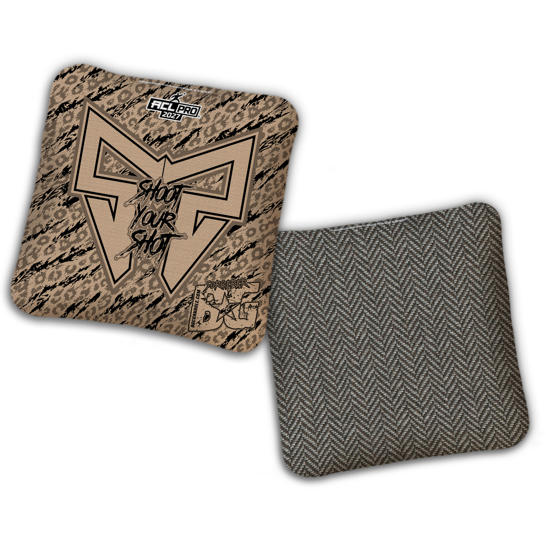 2027 BG Multiple Bag Models "Shoot Your Shot” Collab - ACL Pro Stamped Cornhole Bags - SET OF 4 BAGS