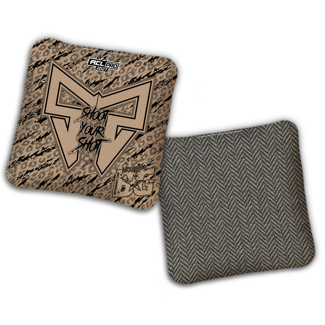 2027 BG Multiple Bag Models "Shoot Your Shot” Collab - ACL Pro Stamped Cornhole Bags - SET OF 4 BAGS