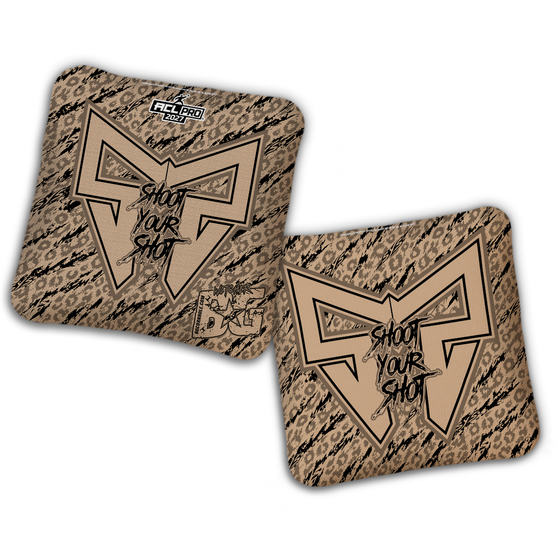2027 BG Multiple Bag Models "Shoot Your Shot” Collab - ACL Pro Stamped Cornhole Bags - SET OF 4 BAGS