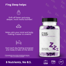 Load image into Gallery viewer, F&#39;ing &quot;Night Time Sleep Aid&quot; Supplement - Best Natural Sleep Aid