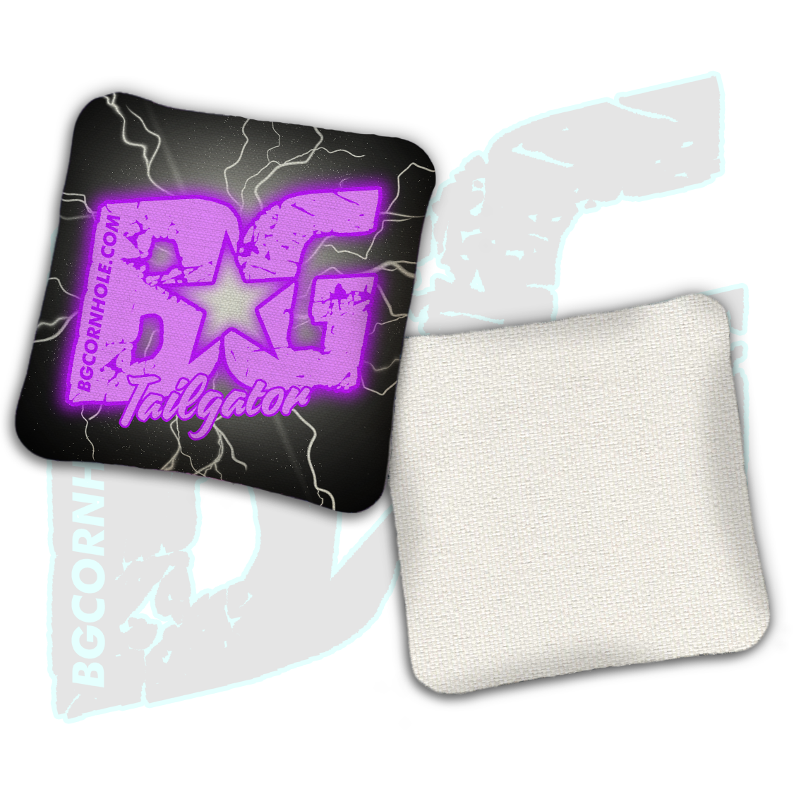 BG Multiple Bag Models  - "Lightening Strike" - Non Stamped Cornhole Bags - SET OF 4 bags