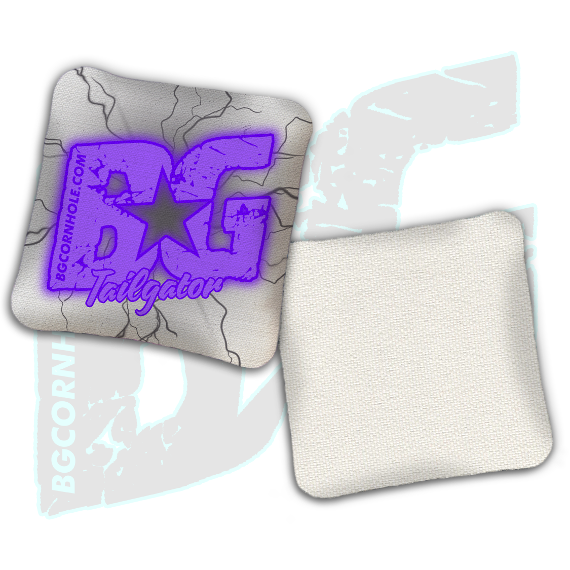 BG Multiple Bag Models  - "Lightening Strike" - Non Stamped Cornhole Bags - SET OF 4 bags