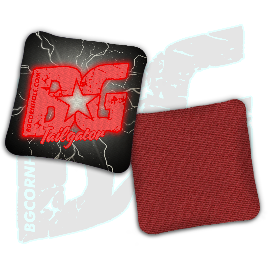 BG Multiple Bag Models  - "Lightening Strike" - Non Stamped Cornhole Bags - SET OF 4 bags