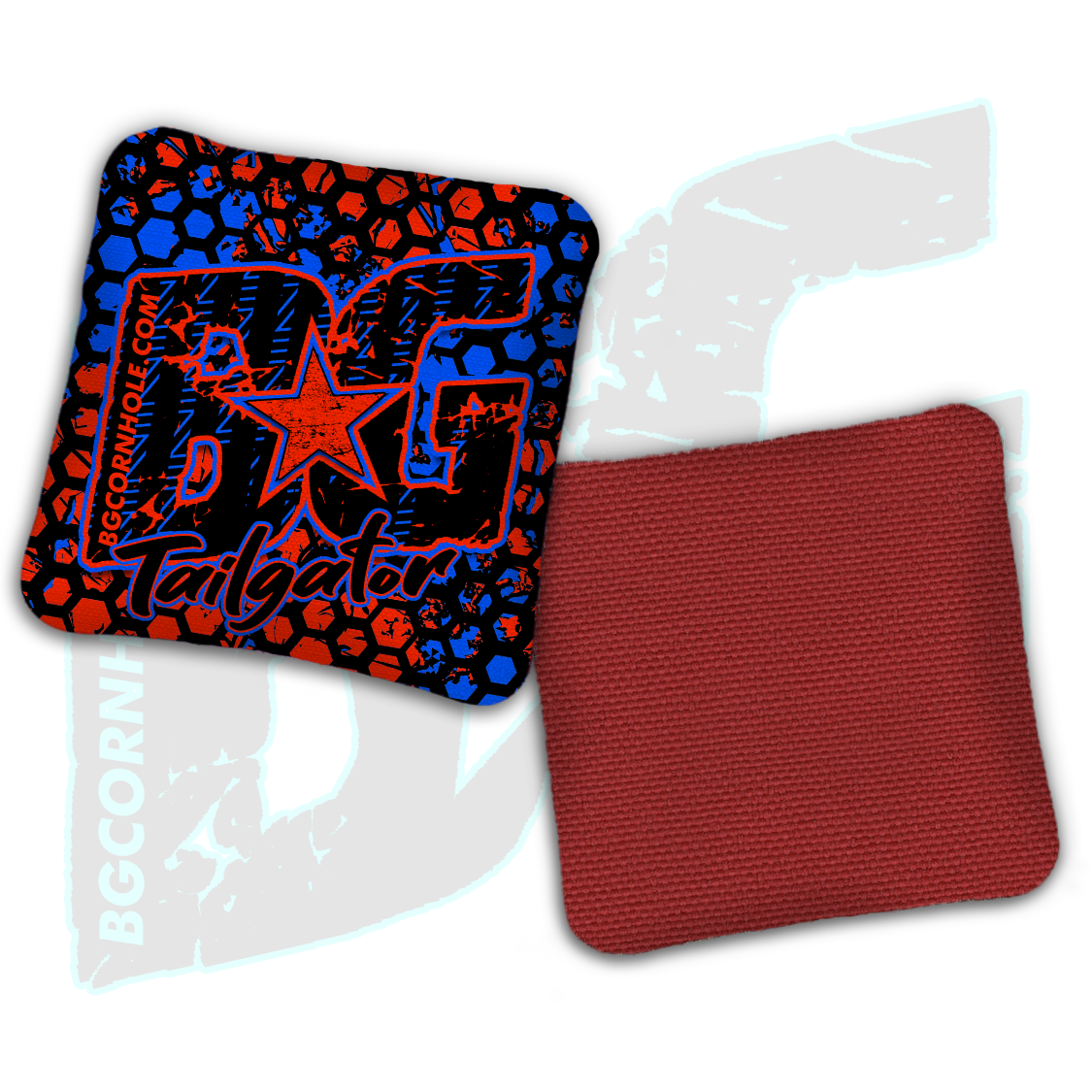 BG Multiple Bag Models  - "Neon Honeycomb" - Non Stamped Cornhole Bags - SET OF 4 bags