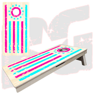 BG "Tattered Stripes" Cornhole Boards - Elite Model