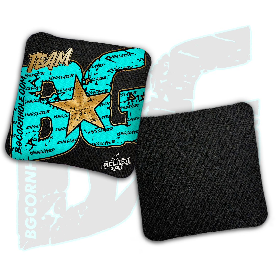 2026 BG Kingslayer "Big BG Colormatch" - ACL Pro Stamped Cornhole Bags - SET OF 4 BAGS