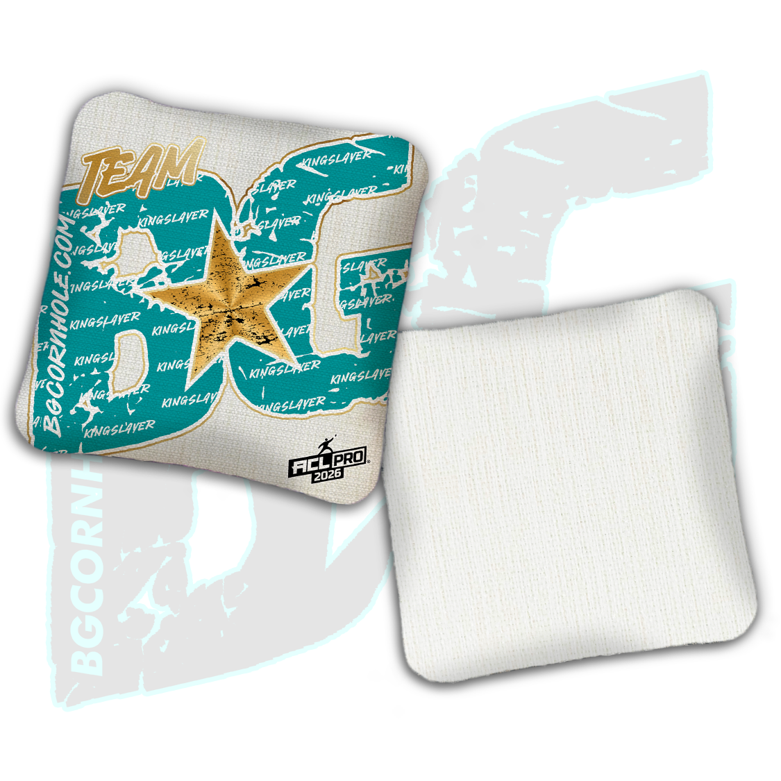 2026 BG Kingslayer "Big BG Colormatch" - ACL Pro Stamped Cornhole Bags - SET OF 4 BAGS