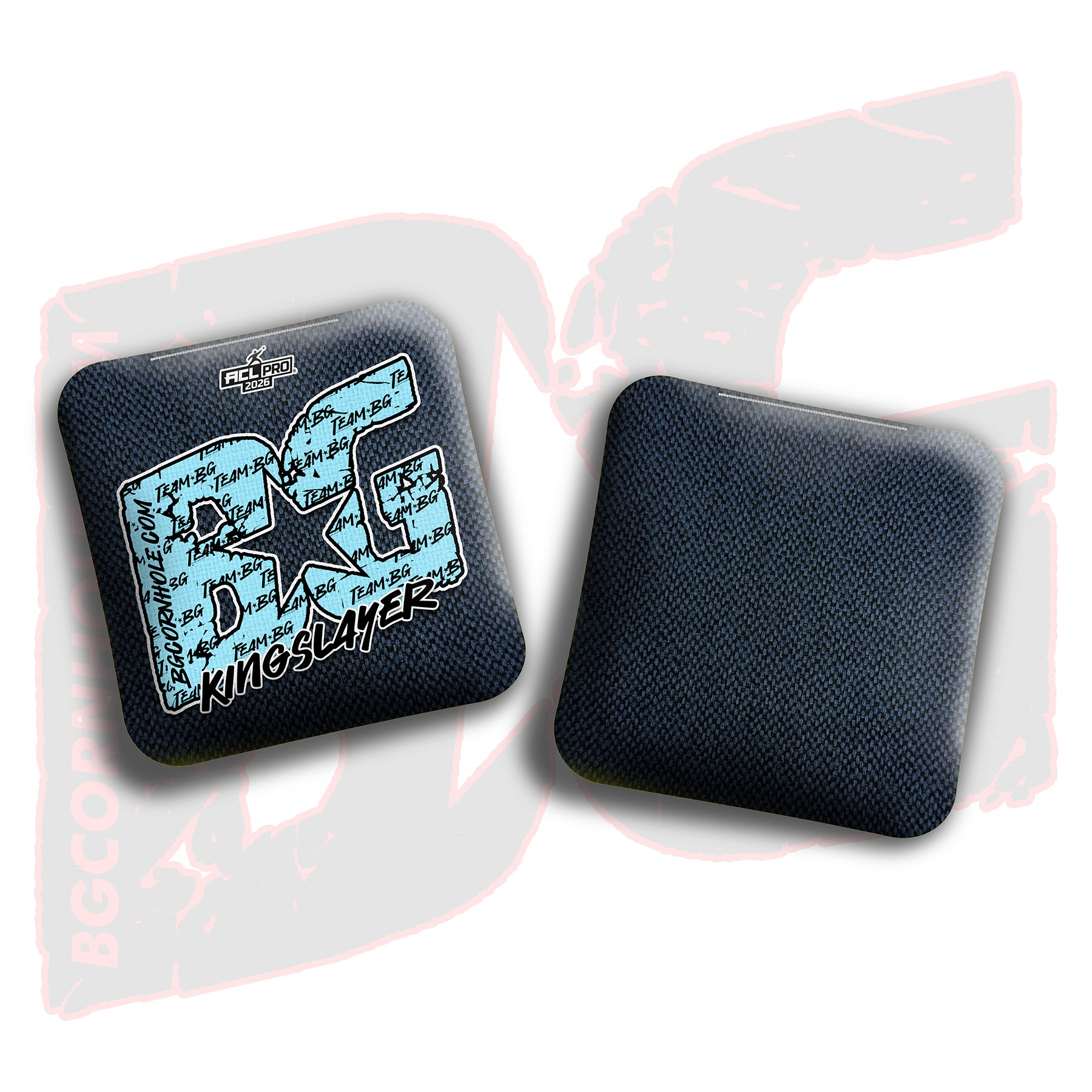 2026 BG Multiple Bag Models "Baby Blue Logo Colormatch" - ACL Pro Stamped Cornhole Bags - SET OF 4 BAGS
