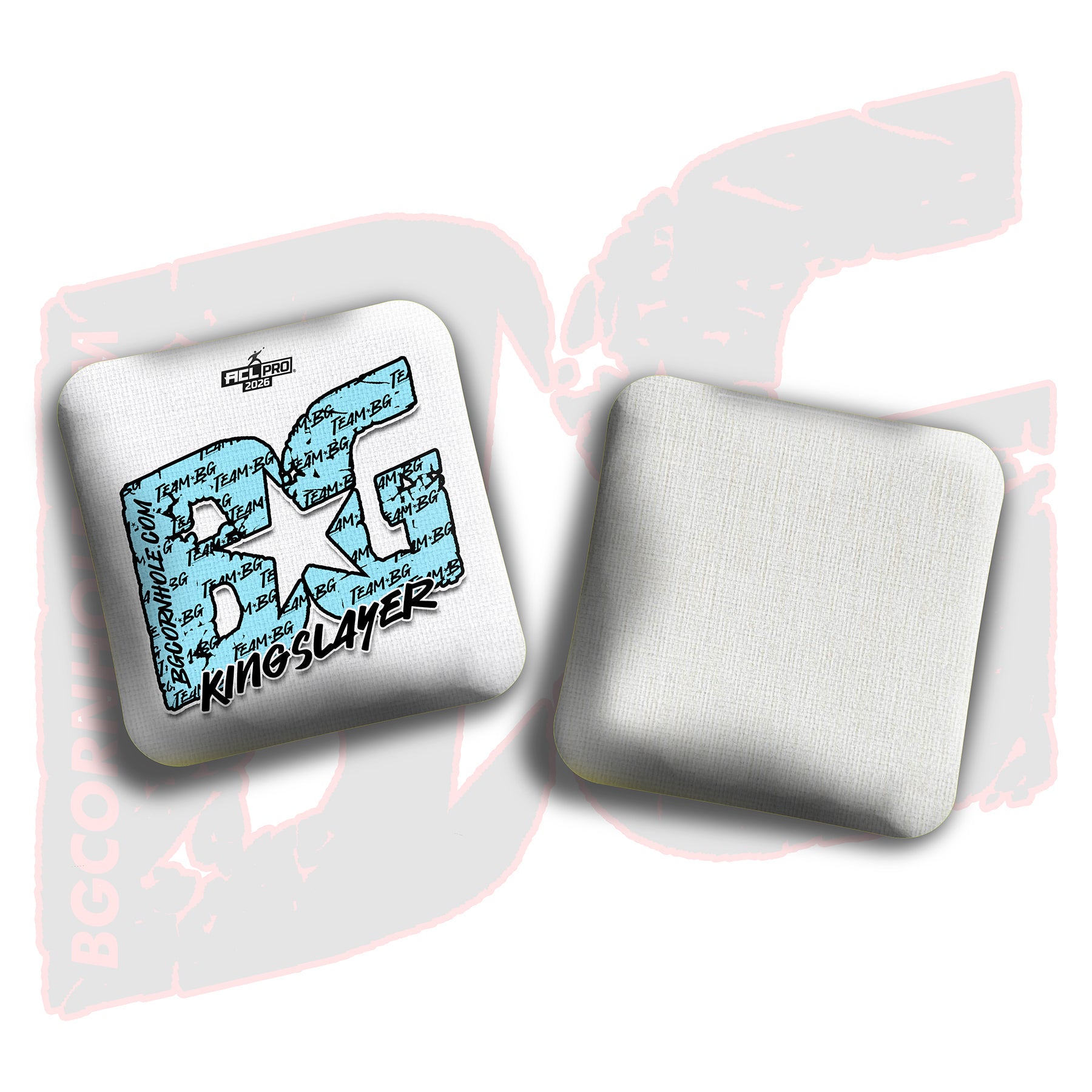 2026 BG Multiple Bag Models "Baby Blue Logo Colormatch" - ACL Pro Stamped Cornhole Bags - SET OF 4 BAGS