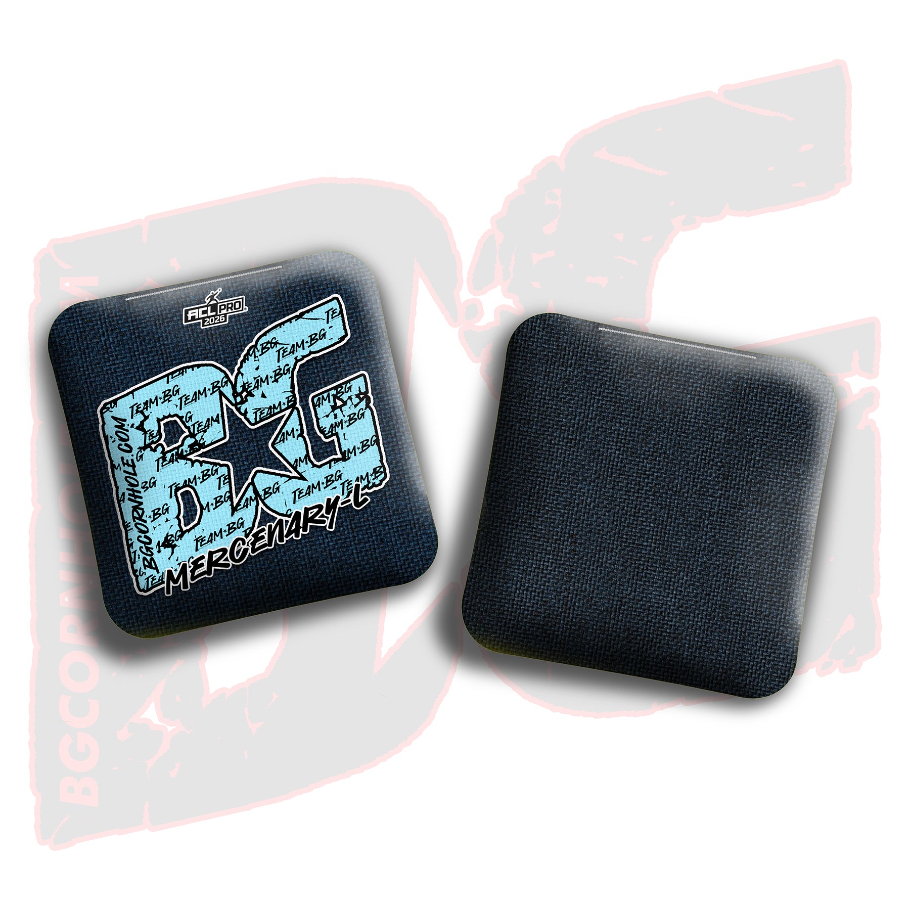 2026 BG Multiple Bag Models "Baby Blue Logo Colormatch" - ACL Pro Stamped Cornhole Bags - SET OF 4 BAGS