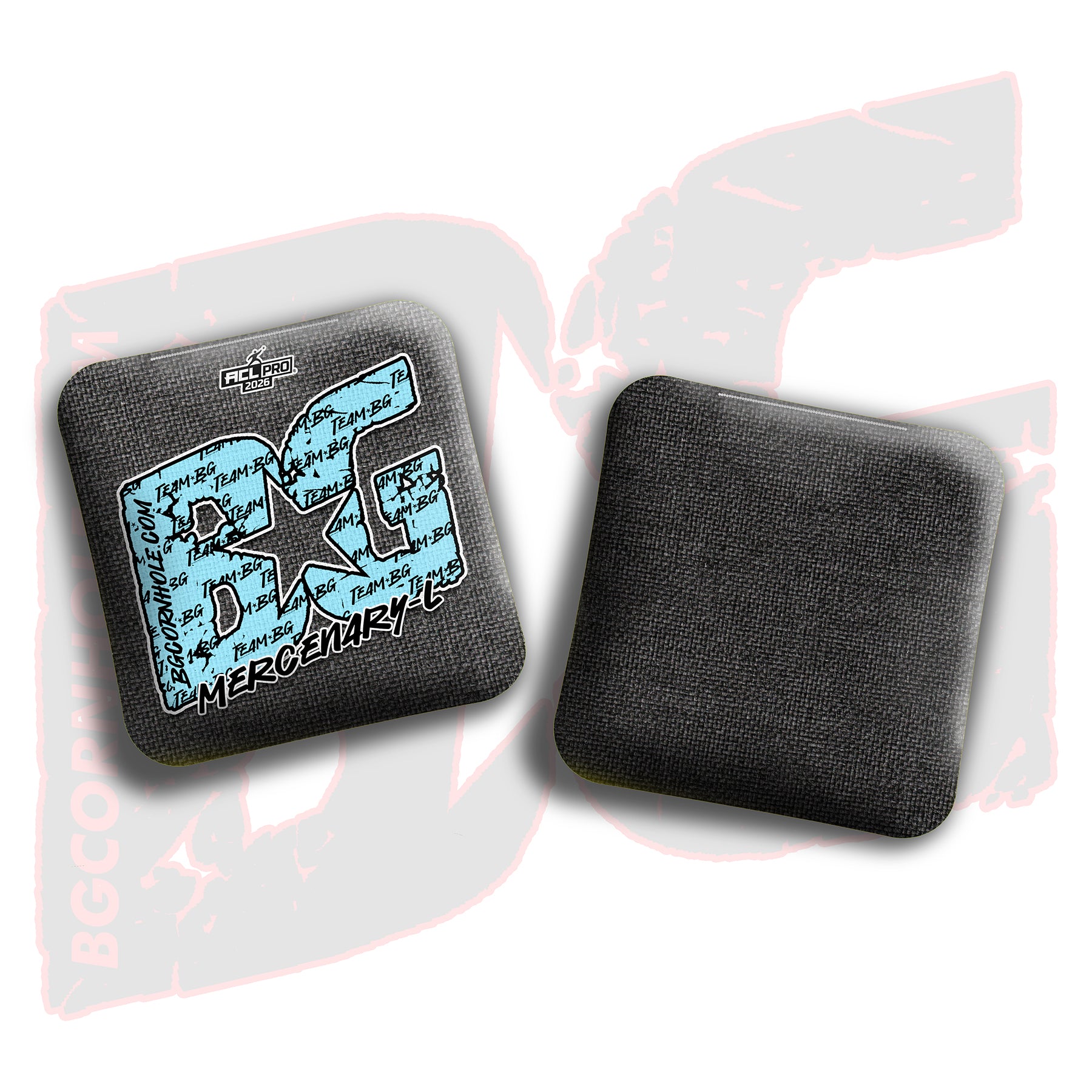 2026 BG Multiple Bag Models "Baby Blue Logo Colormatch" - ACL Pro Stamped Cornhole Bags - SET OF 4 BAGS