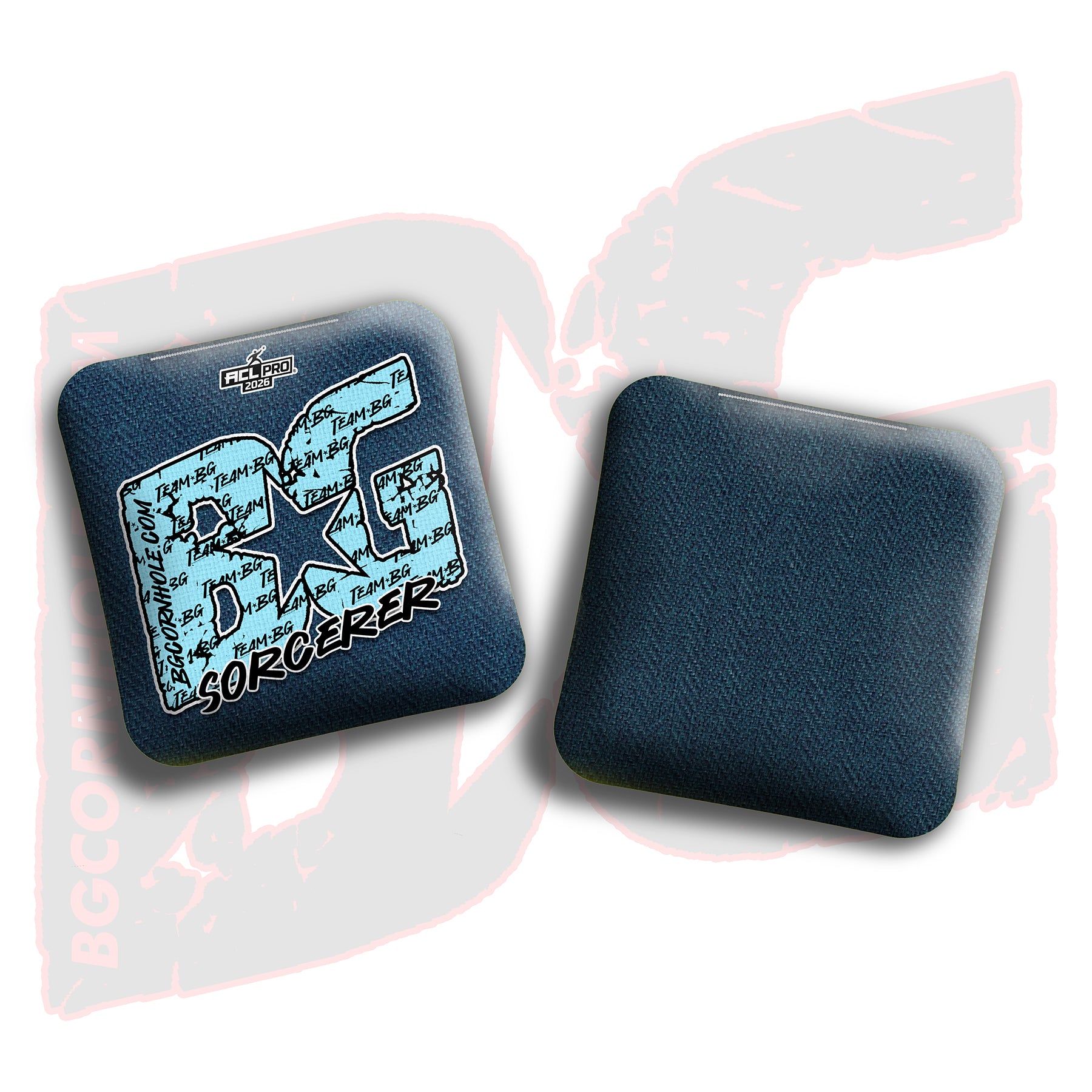 2026 BG Multiple Bag Models "Baby Blue Logo Colormatch" - ACL Pro Stamped Cornhole Bags - SET OF 4 BAGS