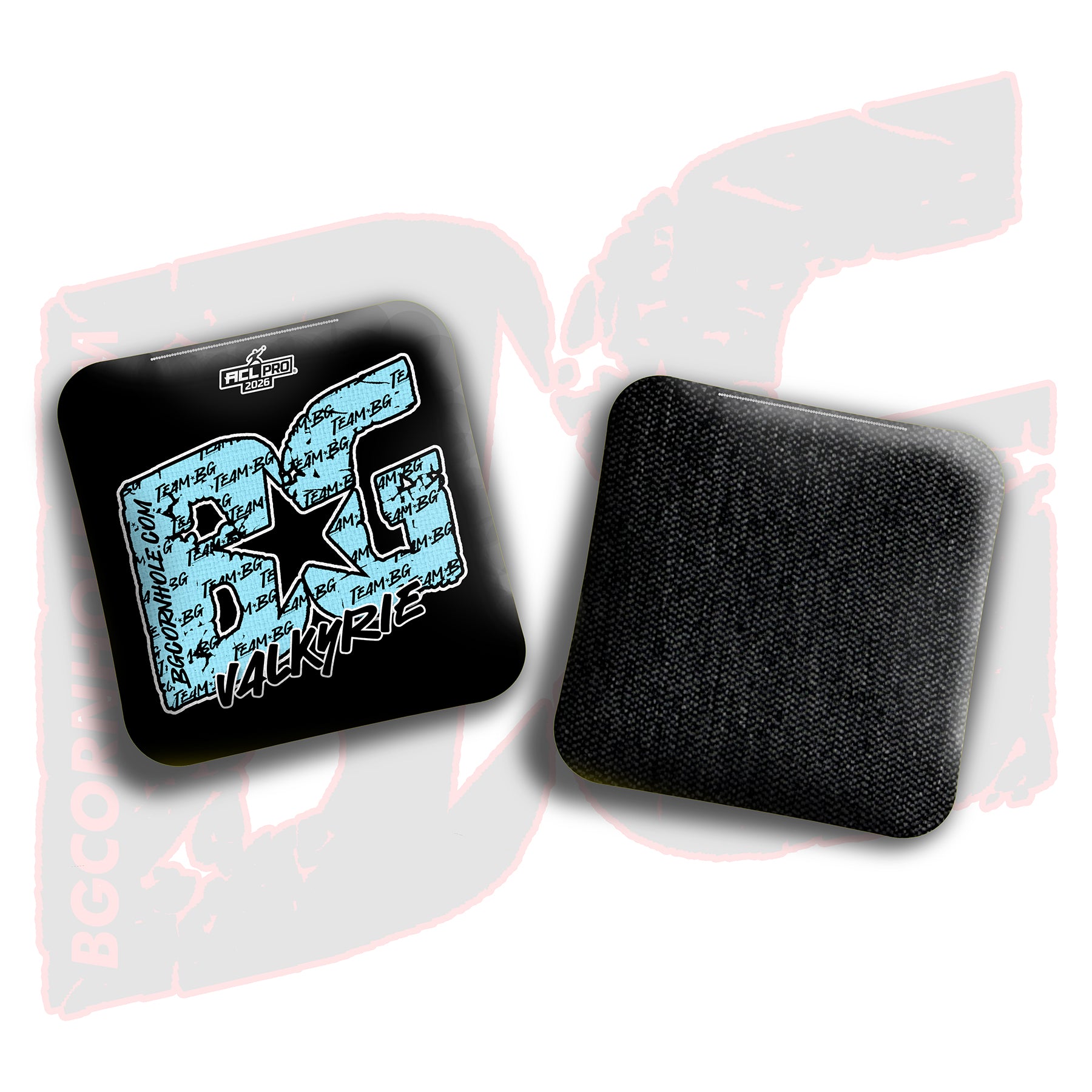 2026 BG Multiple Bag Models "Baby Blue Logo Colormatch" - ACL Pro Stamped Cornhole Bags - SET OF 4 BAGS