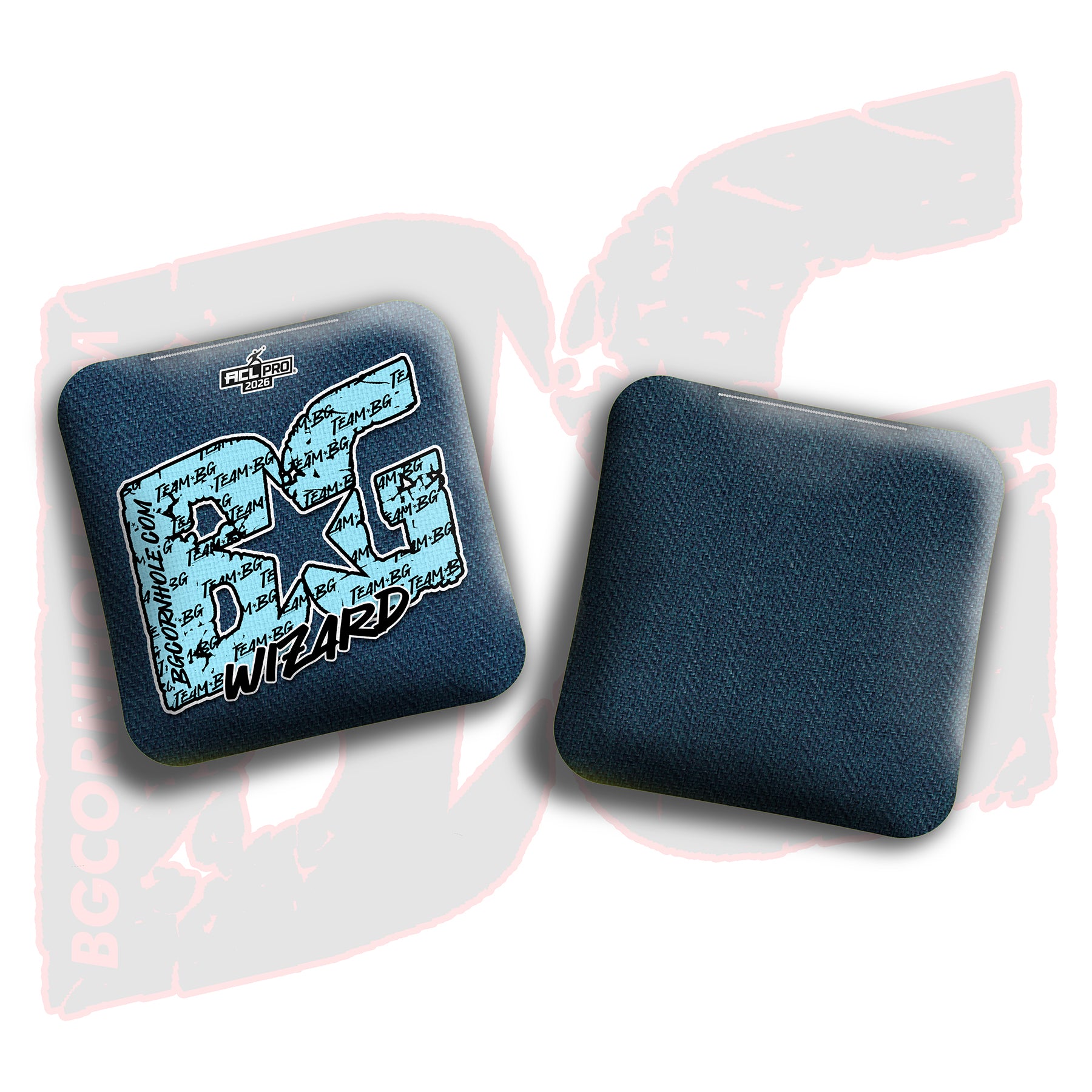 2026 BG Multiple Bag Models "Baby Blue Logo Colormatch" - ACL Pro Stamped Cornhole Bags - SET OF 4 BAGS