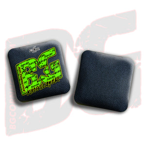 2026 Multiple Bag Models "Green Logo Colormatch" - ACL Pro Stamped Cornhole Bags - SET OF 4 BAGS