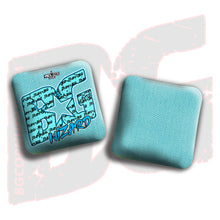 Load image into Gallery viewer, 2026 Multiple Bag Models &quot;Aqua Team BG&quot; - ACL Pro Stamped Cornhole Bags - SET OF 4 BAGS