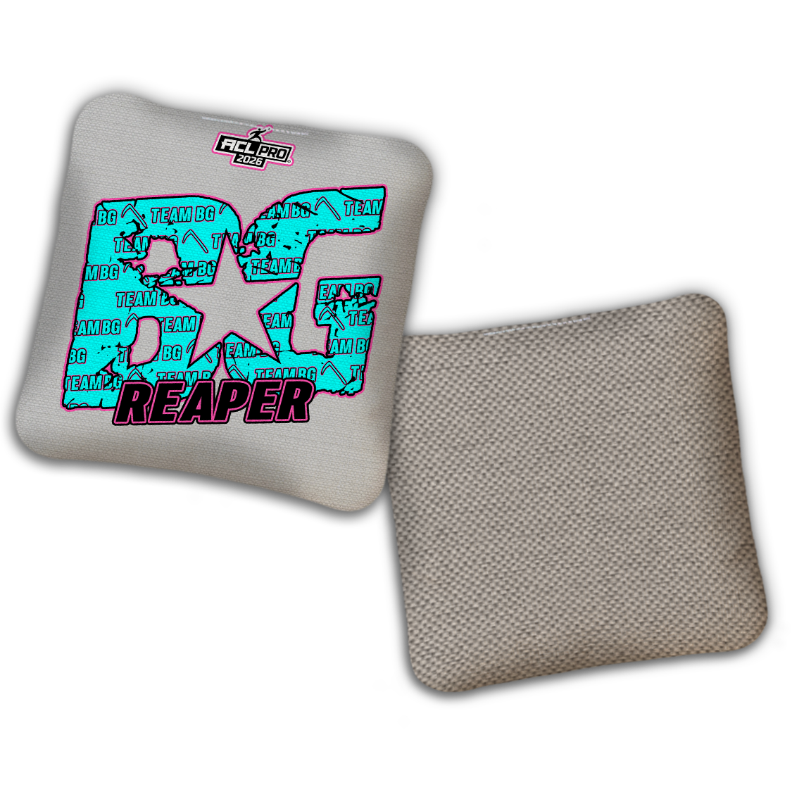 2026 BG Reaper "Cloud Team BG" - ACL Pro Stamped Cornhole Bags - SET OF 4 BAGS