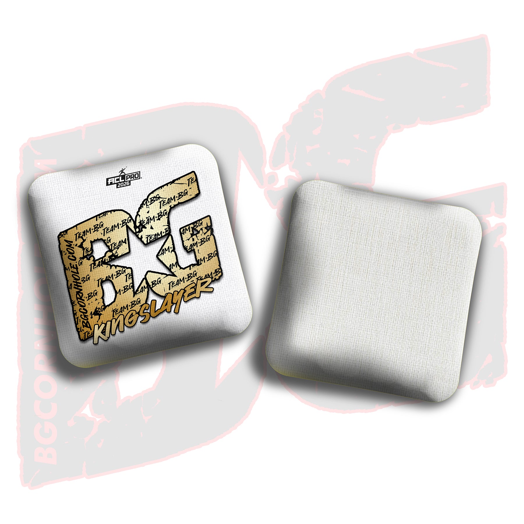2026 BG Multiple Bag Models "Gold Logo Colormatch" - ACL Pro Stamped Cornhole Bags - SET OF 4 BAGS