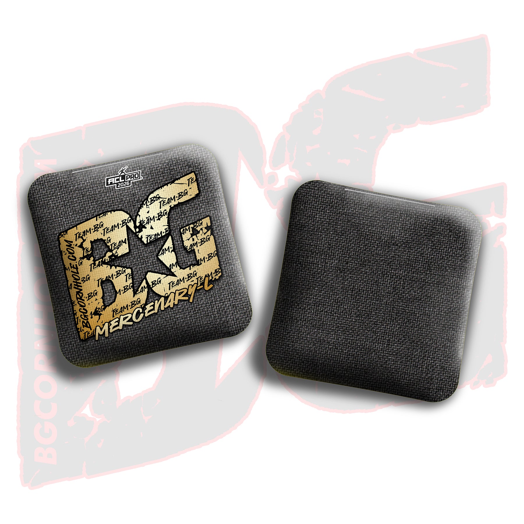 2026 BG Multiple Bag Models "Gold Logo Colormatch" - ACL Pro Stamped Cornhole Bags - SET OF 4 BAGS