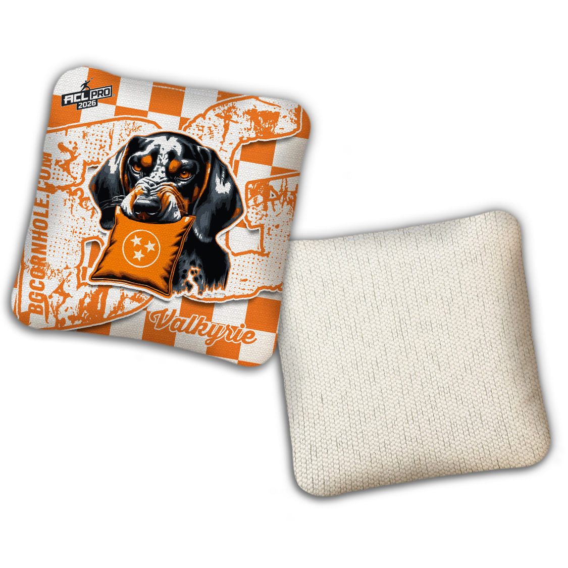 2026 BG Multiple Bag Models "Tennessee Collage” Collab - ACL Pro Stamped Cornhole Bags - SET OF 4 BAGS